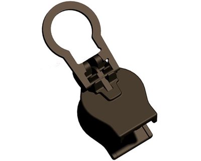  ZlideOn Zipper Pull Replacement - 1pcs, Black, Normal